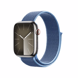 Crong Nylon Sport strap for Apple Watch 38 / 40 / 41 mm and 42 mm (Series 10 / 11), ocean blue