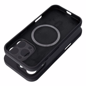 Silikoninen Suojakuori iPhone 17 AIR:lle 2mm yhteensopiva MagSafe musta