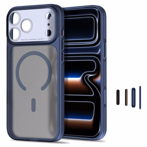 Tech-Protect MagPrime MagSafe CC suojakuori malleille iPhone 18 Pro / 17 Pro, matta tummansininen