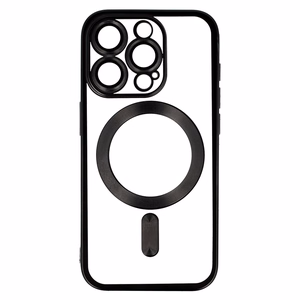 Metallic Magsafe Case for Iphone 16 Black