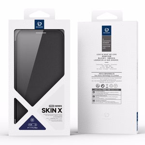 Dux Ducis Skin X Pro Suojakuori iPhone 17 Pro Max:lle Lompakolla, MagSafe-yhteensopiva - Musta