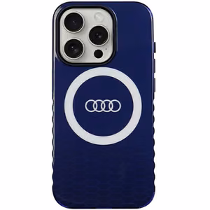 Audi IML Big Logo MagSafe Suojakuori iPhone 15 Pro:lle - sininen