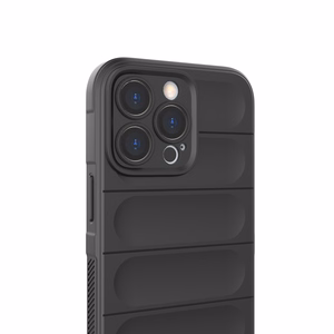 Magic Shield Kotelo iPhone 13 Pro joustava panssaroitu suojus musta