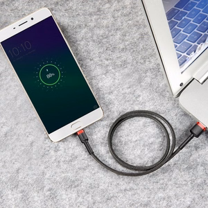 Baseus Cafule Micro USB -kaapeli 2A 3m (musta+punainen)