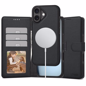 Tech-Protect Wallet MagSafe Suojakuori iPhone 17:lle - Matta Musta
