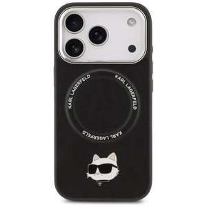 Karl Lagerfeld MagSafe Suojakuori iPhone 17 Pro:lle KLHMP17LPSMLRCHK (PU Choupette Pin) - Musta