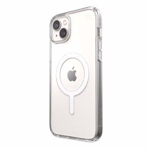 Speck Presidio Perfect-Clear + MagSafe suojakuori iPhone 15 Plus / 14 Plus -laitteelle, läpinäkyvä