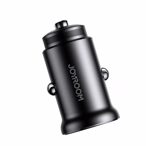 Joyroom JR-CCN06 30W 2x USB-C Metallinen Mini Autolaturi - musta