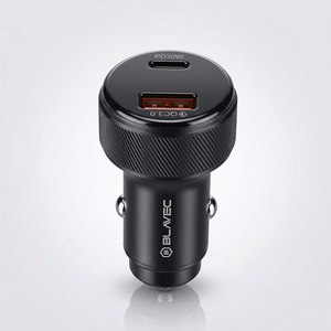 Blavec autolaturi BS-04B-C Volt - USB + Type C - QC 3.0 18W PD 30W ja Type C - Type C -kaapeli (CCBS04BCV-UCB) musta