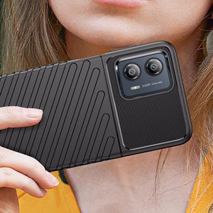 Thunder Case case for Motorola Moto G53 silicone armor case black