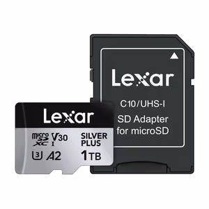 Lexar High-Performance Silver Plus microSDXC -muistikortti, 1 TB + sovitin