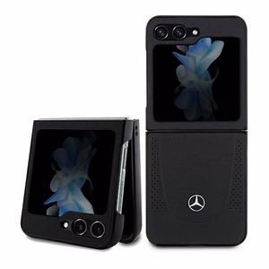 Mercedes nahkainen Urban-suojakuori Samsung Galaxy Z Flip 5:lle - musta