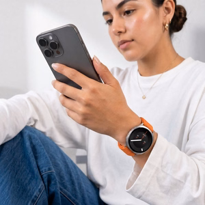 Tech-Protect Nylon Clasp -ranneke mallille Samsung Galaxy Watch 40/44/46 mm – oranssi