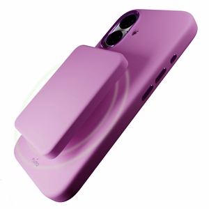 Puro Icon Mag Pro MagSafe Silikoninen Suojakuori iPhone 16:lle - vaaleanpunainen
