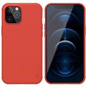 Nillkin Super Frosted Shield Pro suojakuori laitteelle Apple iPhone 12 Pro Max, punainen