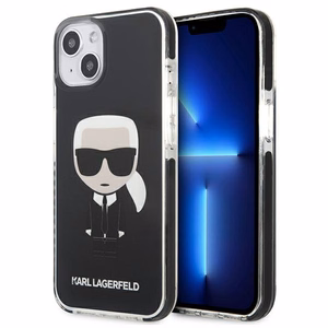 Karl Lagerfeld Iconik Karl Kotelo iPhone 13 mini - Musta