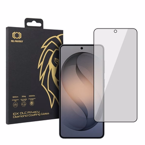 Tempered glass Tel Protect 10X Privacy DLC Diamond Coating for Samsung Galaxy S26 (with fingerprint unlock)
