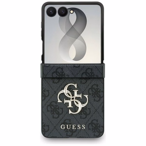 Musta Guess Big 4G Logo -suojakuori Samsung Galaxy Z Flip8 -puhelimelle