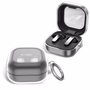 Tech-Protect FlexAir -suojakuori Samsung Galaxy Buds 4 / Buds 4 Pro:lle läpinäkyvä