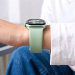 Tech-Protect-silikoniranneke Apple Watch 40/41/42 mm -kellolle, vaaleanvihreä
