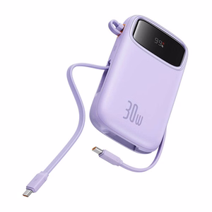 Baseus QPow 2 10000mAh 30W 2xUSB-C powerbank (violetti)