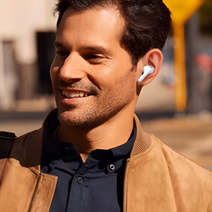 Dudao U19 in-ear TWS langattomat Bluetooth 5.3 kuulokkeet LED-näytöllä - valkoinen