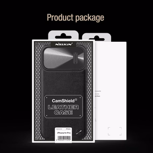 Nillkin CamShield S Leather Case for Iphone 14 Pro black