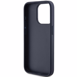 Guess 4G Triangle Metal Logo suojakuori iPhone 15 Pro:lle - sininen