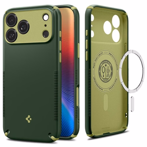 Spigen Nano Pop MagSafe -suojakuori iPhone 18 Pro / 17 Pro -malleille, vihreä