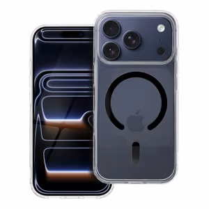 Drop Glue Colorful Ring Mag Suojakuori iPhone 17 PRO:lle yhteensopiva MagSafen kanssa musta
