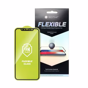 Bestsuit Flexible Hybrid Glass 5D suojalasi Apple iPhone 12 mini musta
