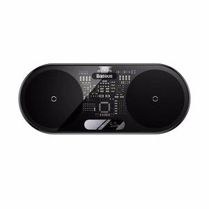Kaksois Qi langaton laturi Baseus Digital LED Display, 20W