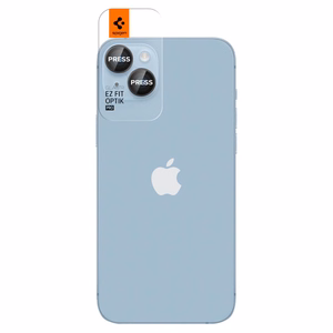 Spigen Glas.tR EZ Fit Optik kamerasuoja iPhone 14 / Plus / 15 / Plus - musta 2 kpl.