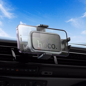 HOCO autoteline ilmastointisäleikköön H78 musta metallinen harmaa