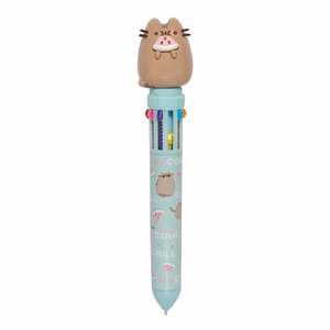 Pusheen Foodie Collection 10-värinen painomekanismilla varustettu kuulakärkikynä 3D-hahmolla