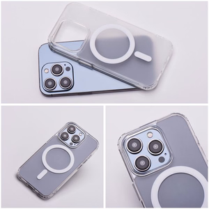 Suojakuori Samsung S25 Edge Frost Mag Cover yhteensopiva MagSafe läpinäkyvä jäätynyt