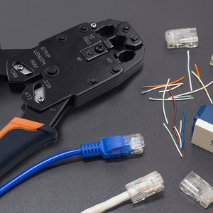 Qoltec 54556 RJ45 Modulaarinen Liitin CAT6 FTP Kullatut Kontaktit 100 kpl