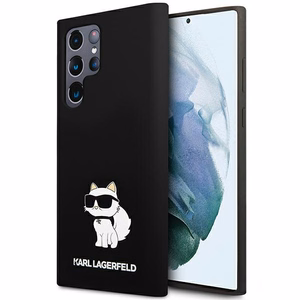 Karl Lagerfeld Suojakuori Samsung Galaxy S24 Ultralle KLHCS24LSNCHBCK musta HC SILICONE NFT CHOUPETTE