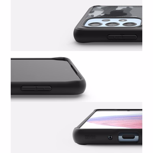Ringke Fusion Fusion Matte tpu tapauksessa kehys Samsung Galaxy A73 musta musta