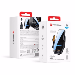 Langaton auton puhelinteline Forcell F-Grip HS6 15W tuulilasi / ilmakanava musta