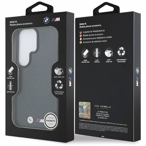 BMW M Kevlar Logo MagSafe Case for Samsung Galaxy S26 Ultra - Black