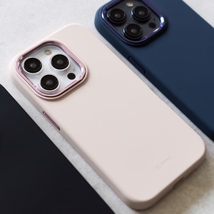 Crong Color Cover LUX Magnetic suojakuori iPhone 15 Pro -laitteelle, MagSafe-yhteensopiva, tummansininen