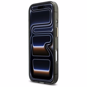 Guess IML Glitters Script Hihna MagSafe Suojakuori iPhone 17 Pro:lle - musta