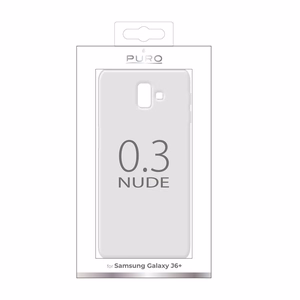 Puro 0.3 Nude case for Samsung Galaxy J6+, clear