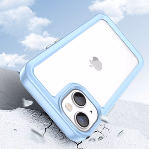 Outer Space Case iPhone 14 Plus kova suojus geelikehyksellä sininen
