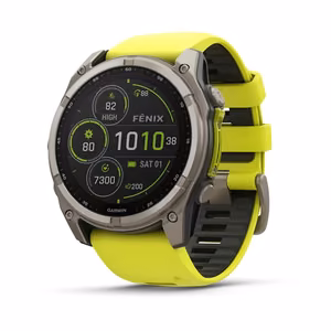 Garmin Fenix 8 Sapphire Solar älykello, keltainen 010-02907-21