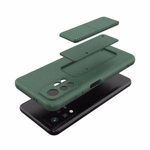 Wozinsky Kickstand Case silicone case with stand Xiaomi Redmi 10 case red
