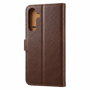 Smart Luxe nahkainen suojakuori Samsung Galaxy S24 ruskea