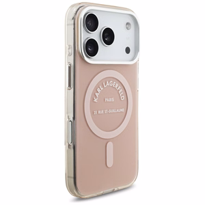 Karl Lagerfeld IML Karl RSG Logo MagSafe -kuori iPhone 17 Pro - pinkki