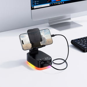Borofone BR200 Marea -kannettava Bluetooth-kaiutin 3-in-1 pidikkeellä ja 1500mAh varavirtalähteellä, musta
